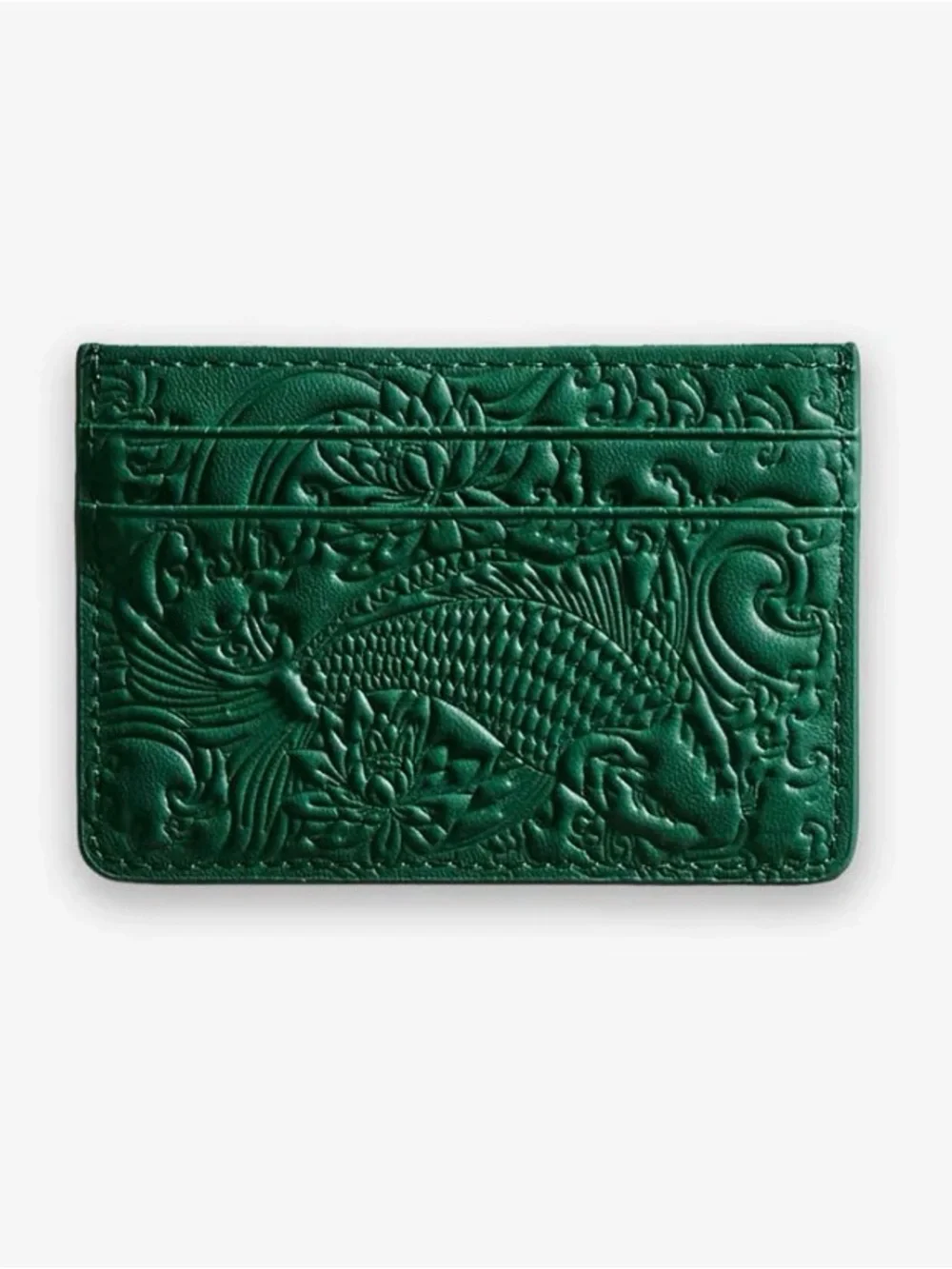 IZUKI Emerald Green Koi Card Holder - NWT